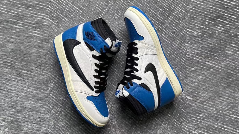 Detailed Look at Travis Scott Fragment Air Jordan 1 Military Blue 06