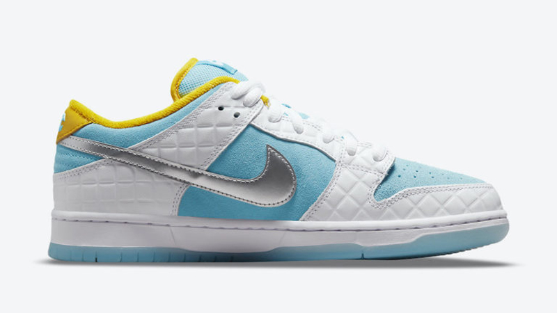 Release Details for FTC Nike SB Dunk Low White Lagoon Pulse 02