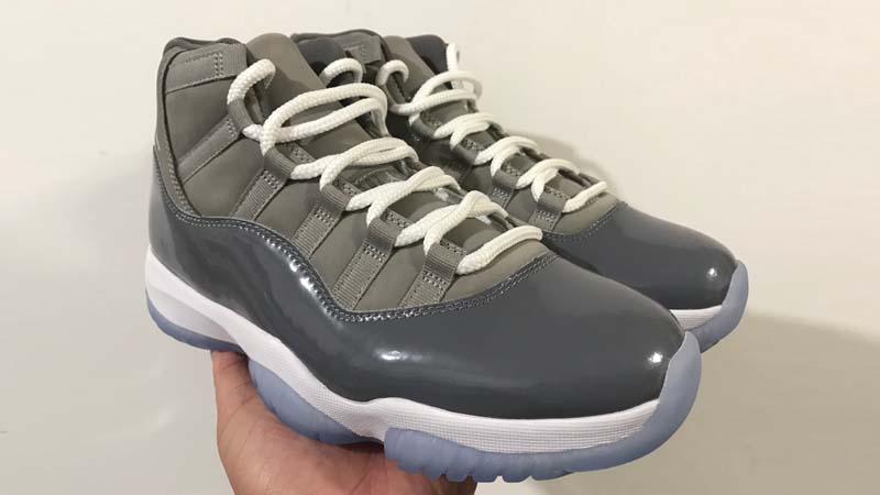 Detailed Look at Air Jordan 11 Cool Grey 01