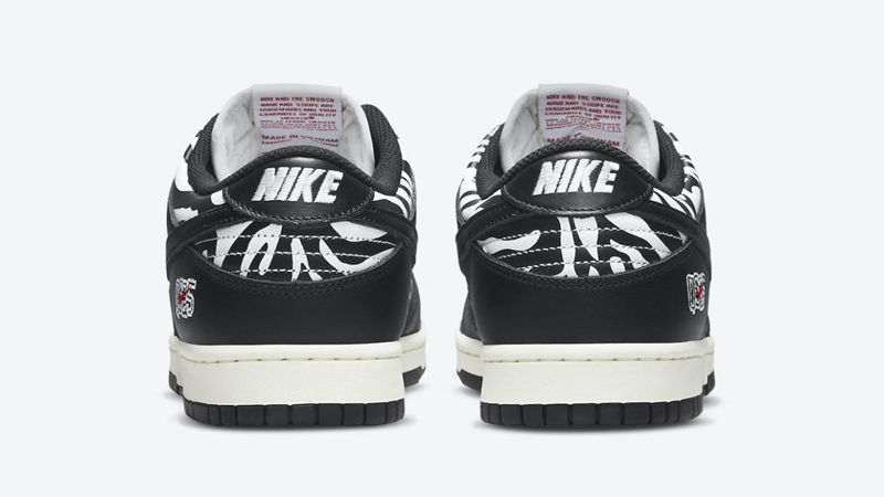 Detailed Look at Quartersnacks Nike SB Dunk Low Black White 04