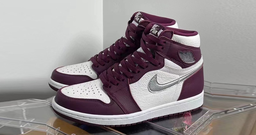 Air Jordan 1 High Bordeaux Official Look 01