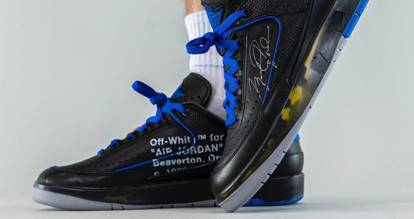 Off-White Air Jordan 2 Low Black Royal Blue Release Info 01