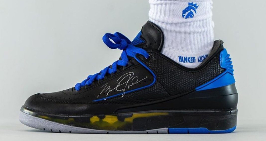 Off-White Air Jordan 2 Low Black Royal Blue Release Info 02
