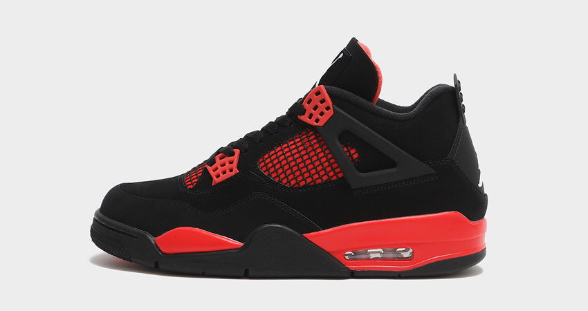 Red Thunder Air Jordan 4 On Foot Look 01