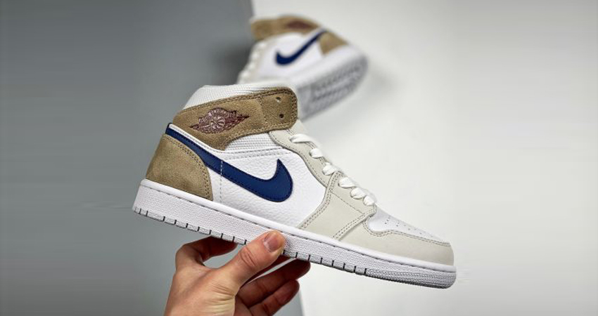 Air Jordan 1 Mid Tan Suede Navy is one of the Best Colourway of 2021 02