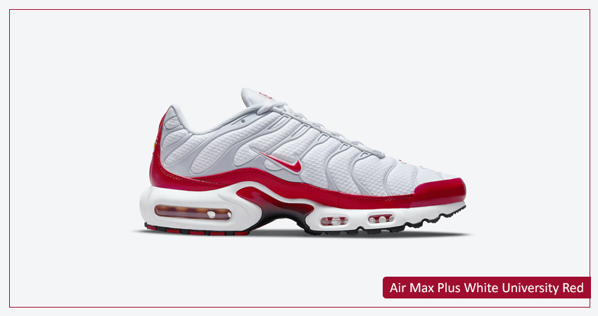 Air Max Plus White University Red