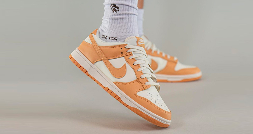 Nike Dunk Low Harvest Moon On Foot Looks Dope 01