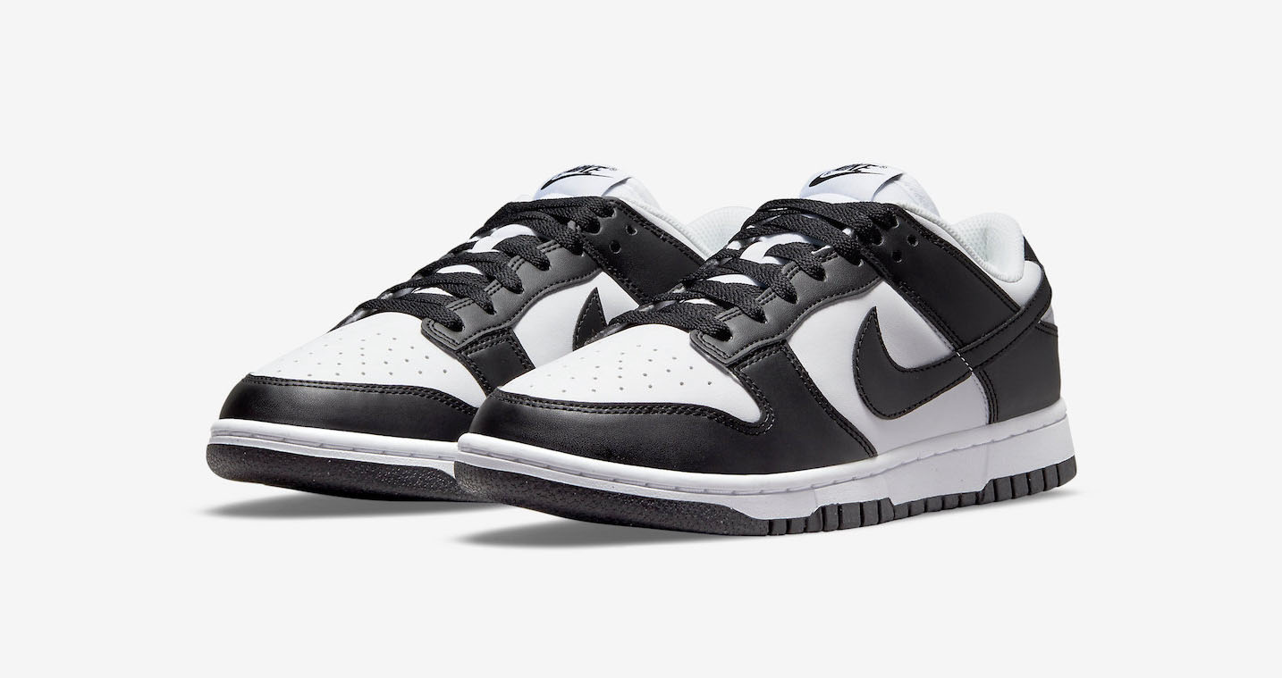 Nike Dunk Low White Black in Sustainable Material - Underground Sneaks