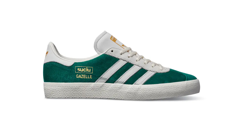 On Foot Look at the adidas x Mark Suciu Gazelle ADV Lush Green 06