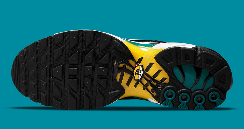 Stunning Black Nike TN Air Max Plus in Gradient Yellow Teal 05