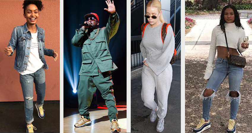 Big Boi, Iggy Azalea, Rita Ora, Karrueche Tran, Yara Shahidi spotted with airmax 97