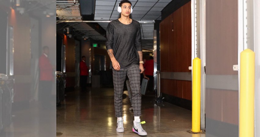 Kyle Kuzma spotted with Nike Blazer