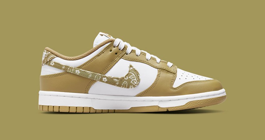 Nike Dunk Low “Orange Paisley” and “Barley Paisley” in Patterned Swooshes 01