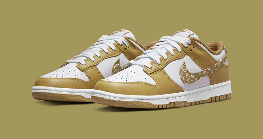 Nike Dunk Low “Orange Paisley” and “Barley Paisley” in Patterned Swooshes 02