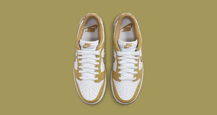 Nike Dunk Low “Orange Paisley” and “Barley Paisley” in Patterned Swooshes 03