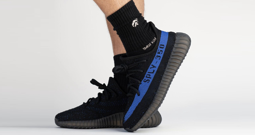 Yeezy 350 Dazzling Blue On Foot 03