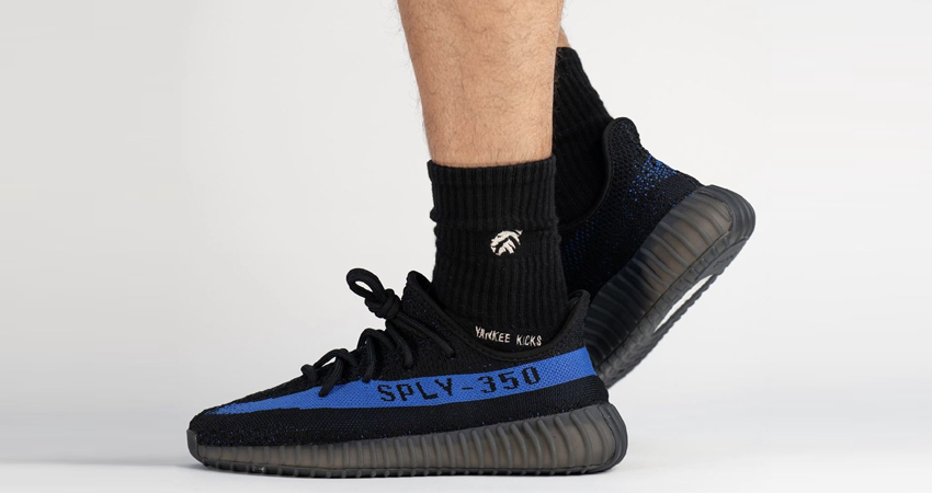 Yeezy 350 Dazzling Blue On Foot 04