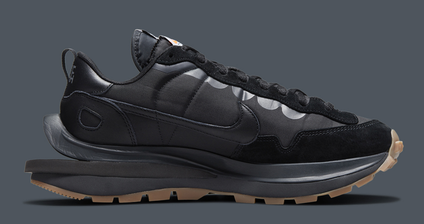Official Look at the Stealthy sacai x Nike VaporWaffle Black Gum 01