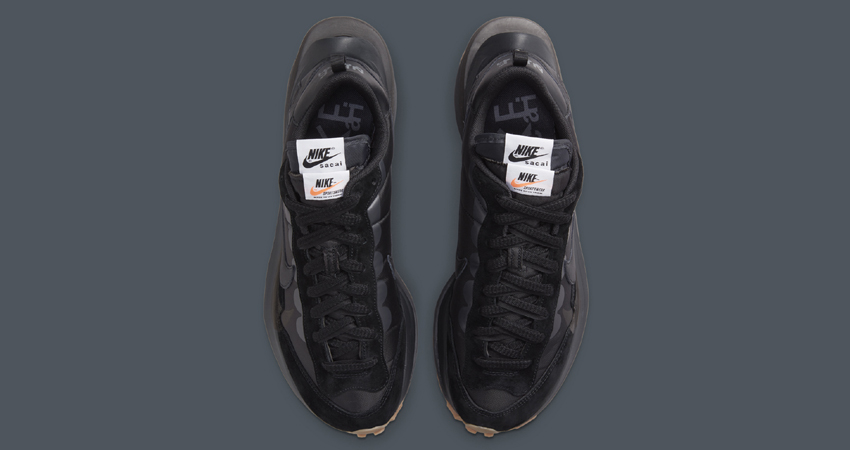 Official Look at the Stealthy sacai x Nike VaporWaffle Black Gum 03