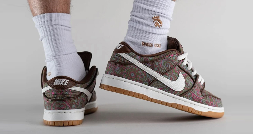 Nike SB Dunk Low Paisley Pink Burgundy Brown Is Set To Release On March 05