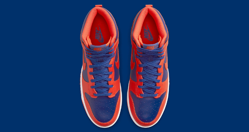 Check Out The Historical Nike Dunk High Knicks in Orange 03