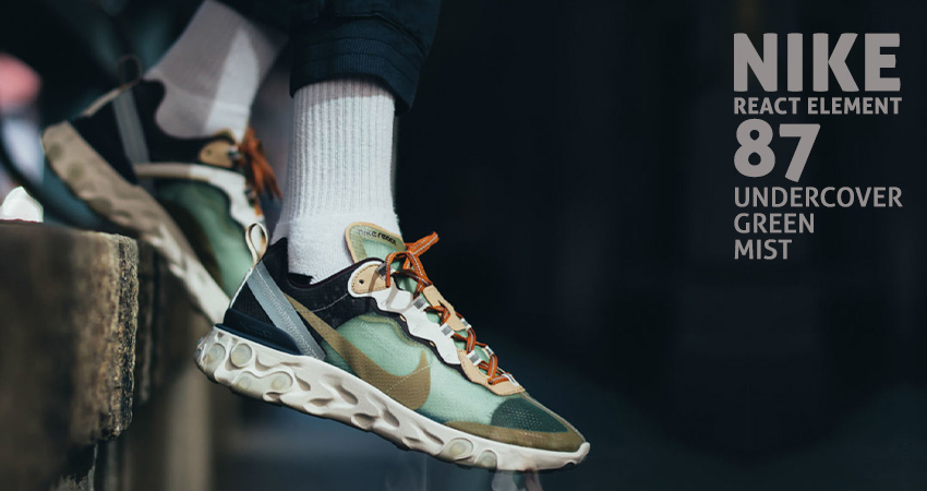 UNDERCOVER Nike React Element 87 Green Mist BQ2718-300