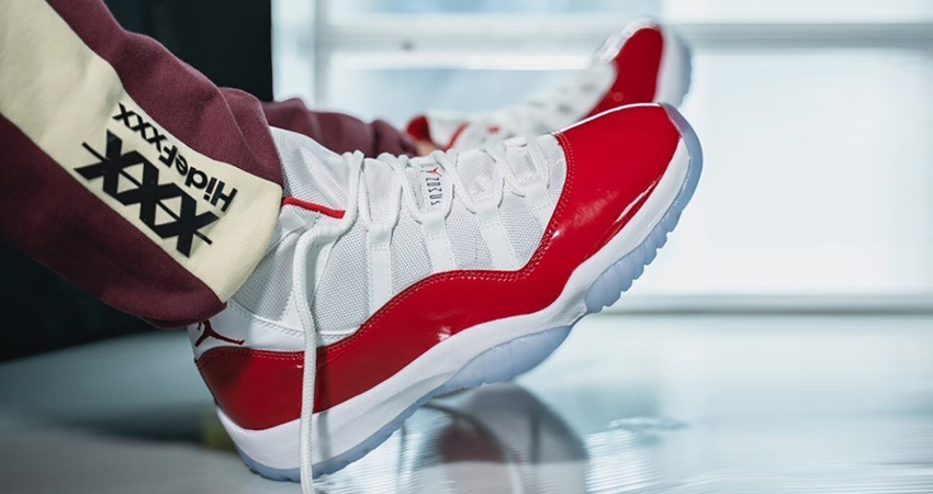 Air Jordan 11 “Cherry” Looks Fire On Foot 02