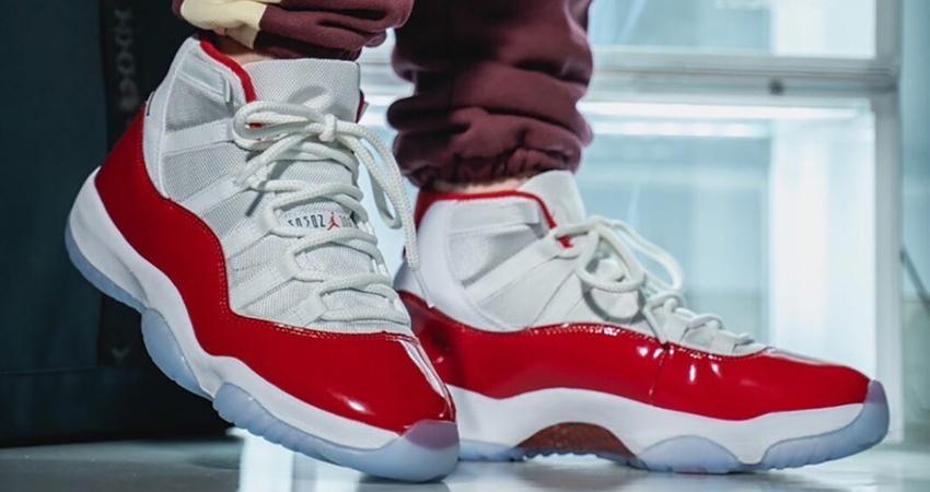 Air Jordan 11 “Cherry” Looks Fire On Foot 04