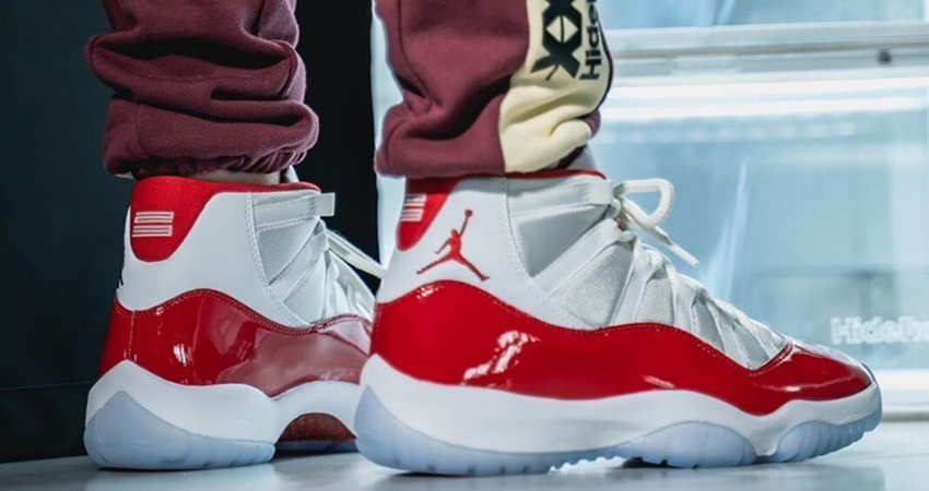 Air Jordan 11 “Cherry” Looks Fire On Foot 05