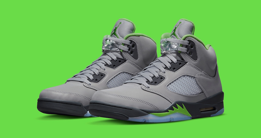 Explore The Official Looks Of Air Jordan 5 Green Bean 02