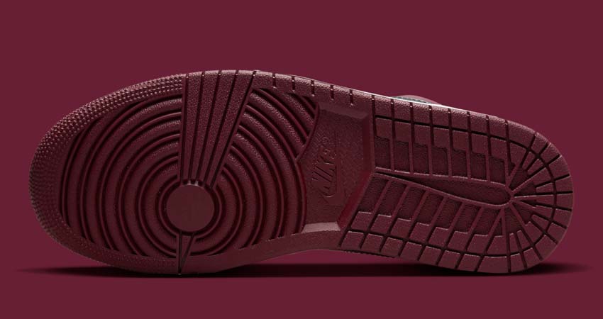 This Air Jordan 1 Low Is Dressed Up In A Wine Like Red 05