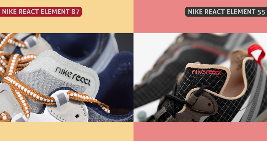 Nike React Element 87 VS 55 tonge