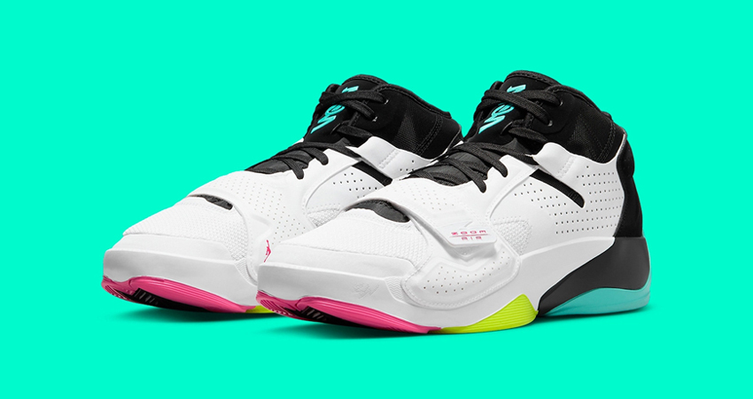 Air Jordan Zion 2 White Volt Black Dynamic Turquoise Is Dropping Soon 02
