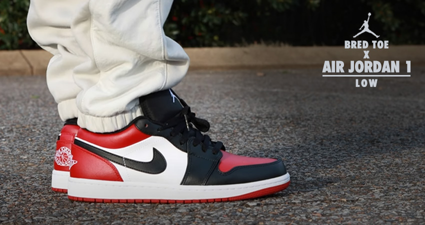 BRED toe x Air Jordan 1 low