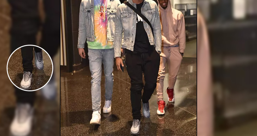 Bradley Bean wore the ‘cool grey’ Nike air max 720 sneakers