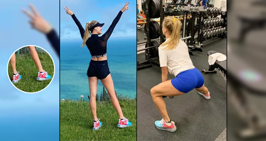 Eugenie Bouchard worn by Nike Air Max 720