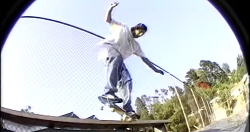 Guy Marino’s part in Mouse Girl Skateboards video