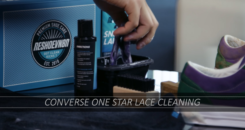 The best way to clean the shoelaces