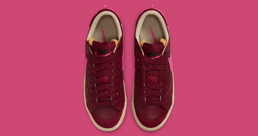 Nike Blazer Low Jumbo Dresses As Fine Red Wine 03