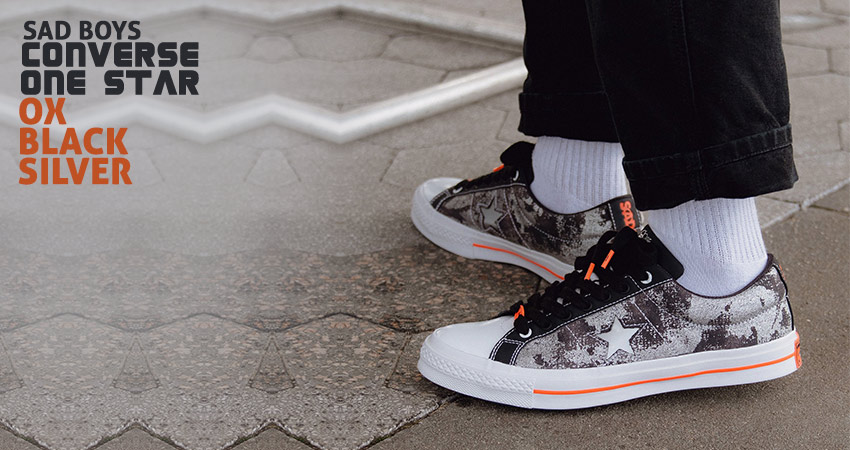 Sad Boys Converse One Star Ox Black Silver 165743C