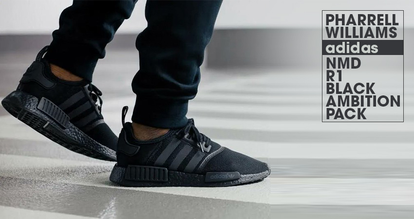 Pharrell Williams adidas NMD R1 Black Ambition Pack Black GY4977