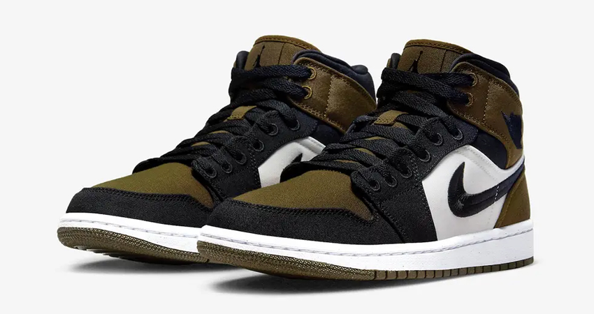 Air Jordan 1 Mid SE Set To Release In “Olive Toe” 03