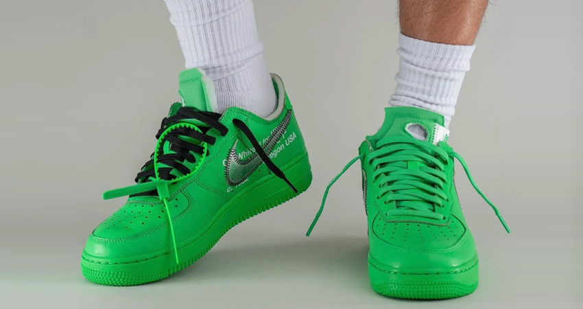 Off-White™ x Nike Air Force 1 Low Brooklyn Sparks A Green Colourway 05