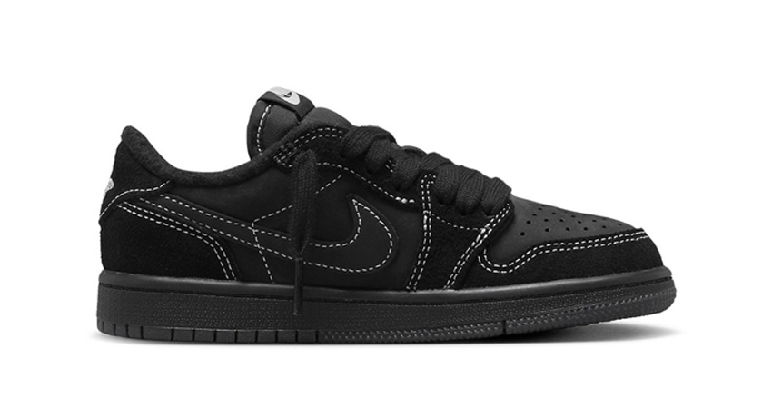 Travis Scott and Air Jordan 1 Low Releasing The Black Phantom 01