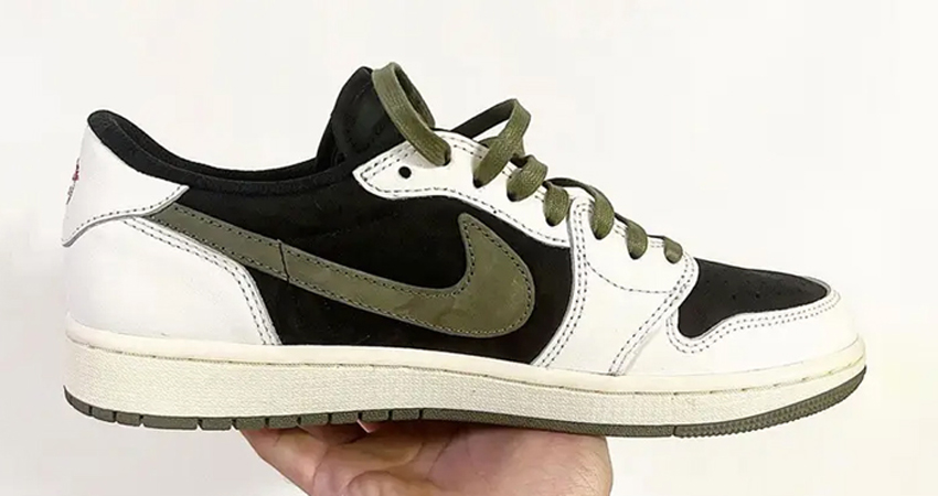 Your Best Look yet At Travis Scott x Air Jordan 1 Low OG Olive 01