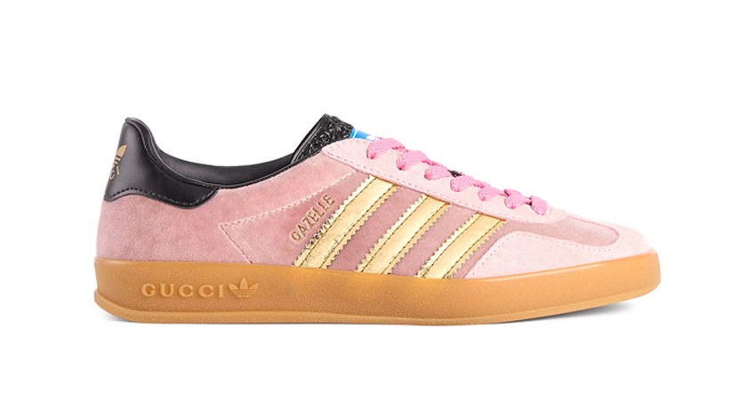 adidas x Gucci's Gazelle Creates A Dazzling Gold Silo 07