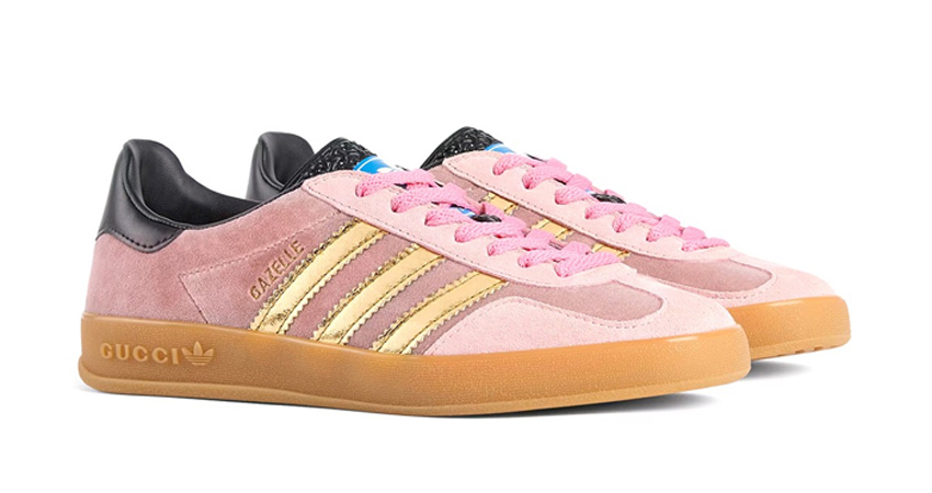 adidas x Gucci's Gazelle Creates A Dazzling Gold Silo 08