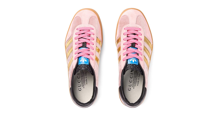 adidas x Gucci's Gazelle Creates A Dazzling Gold Silo 09