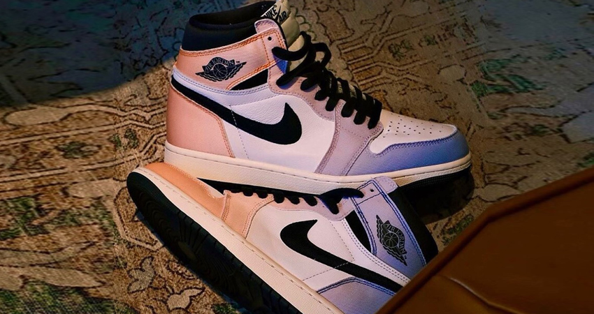 Sunset Hues Hit The Air Jordan 1 High OG Skyline 01