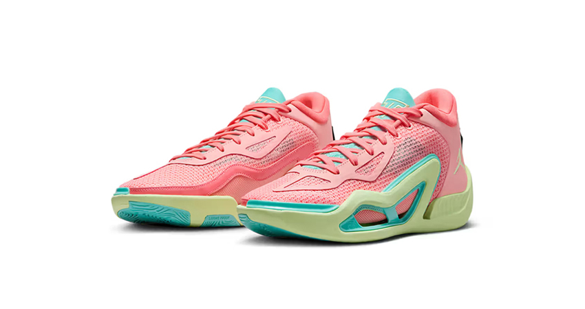 An Official Reveal Of The Jordan Tatum 1 Pink Lemonade front corner